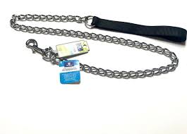 New Top Paw Chain Dog Leash 4 Mm X 4 Ft For Training Black Heavy Chrome Plated Toppaw Leather Dog Collars Dog Leash Pink Dog