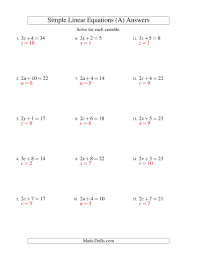The Solving Linear Equations Form Ax B C A Math Worksheet Page 2 Solving Linear Equations Graphing Linear Equations Literal Equations
