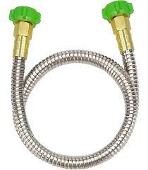 Amazon.com : Yanwoo 304 Stainless Steel 2ft Garden Hose with Female to  Female Brass Connector, 18mm Outer Diameter Flexible & Lightweight Heavy  Duty Short Water Hose for Outdoor (2 Feet) : Patio,
