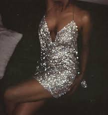 Sheath Halter Backless Silver Sequined Cocktail Dress Fashion Sequin Dress Short Dresses