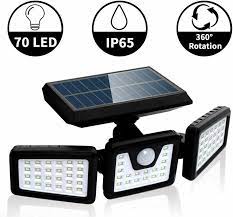 These powerful solar lights absorb the energy source from the sunlight in daytime by creating rechargeable battery packs. 70 Led Solar Wall Light Flood Light Pir Motion Sensor Outdoor Garden Security Ebay