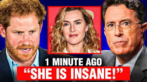 Harry Furiously Exits Colbert Late Show As Kate Winslet Refuse Addressing  Him As His Highness