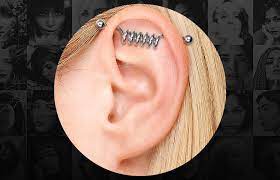 Industrial Piercingschmuck Blue Banana
