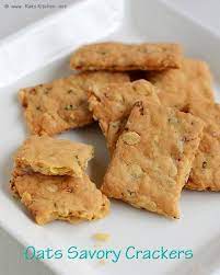 Oats Savory Crackers Recipe Savory Oats Recipes Raks Kitchen Recipe Savory Crackers Recipe Cracker Recipes Savoury Crackers