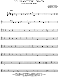 World's largest sheet music selection. My Heart Will Go On From Titanic Sheet Music Clarinet Solo In G Major Download Print Sku Mn0028512