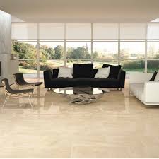 These Cream Gloss Floor Tiles In A Large Format Are Ideal For Living Room Or Kitchen Flooring Living Room Tiles Tile Floor Living Room Kitchen Flooring Options
