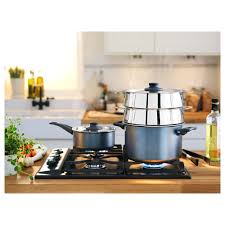 Ikea Skanka Pot With Lid Gray Steamer Cookware Accessories Food