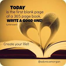 Happy New Year Create Your Life 365 Blank Pages Are Worth Filling With So Many Good Things Words Create Yourself Life  create a booklet or book.