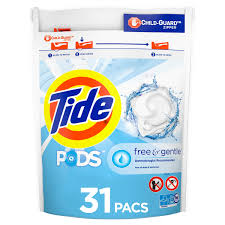 Tide pods® act as a detergent, stain fighter, and clothes brightener all in one. Tide Pods Free And Gentle Liquid Laundry Detergent Pacs 31 Count Walmart Com Walmart Com