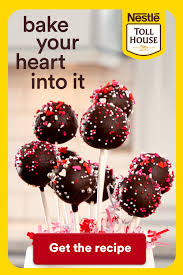 Valentine S Day Dessert Recipes Recipe Nestle Tollhouse Chocolate Chip Cookies Cookie Dough Cake Pops Nestles Chocolate Chips