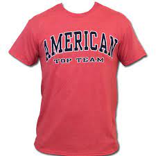 University Red Att T Shirt American Top Team