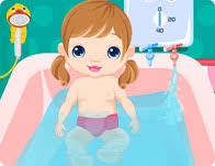 Baby bathing time to sleep is safe, cool to play and free! Baby Bath Time Caring Girl Games