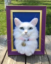 Wet felting animal images technique