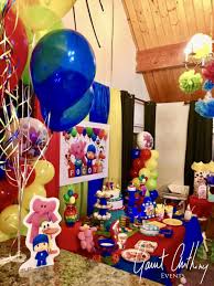 Birthday Party At Home For 1 Year Old Pocoyo 1st Birthday Party 1st Birthday Parties Birthday Parties Birthday Party Themes