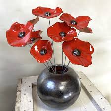 Bouquet de coquelicots page 1 avec 1 en qualité hd. Bouquet De 9 Petits Coquelicots Rouge Hauteur 30 Cm