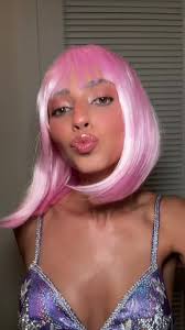 Natalie Portman Pink Wig