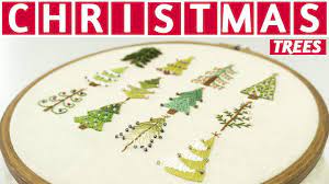 A wide variety of tree embroidery pattern. 12 Hand Embroidery Designs In 10 Minutes Christmas Embroidery Tutorial By Diy Stitching Youtube