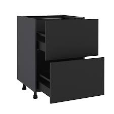 Meuble Bas De Cuisine Sofia Gris 2 Tiroirs H 77 L 60 Cm X P 58 Cm Leroy Merlin