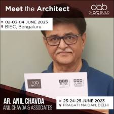 Mark your calendars to meet Ar. Anil Chavda @anilchavda_architect, Anil  Chavda & Associates @anilchavdaandassociates , at D-arc BUILD 2023,  Bangalore and Delhi! India's leading Architecture, Interior Design and  Building Materials Exhibition, D-arc