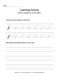 Kids practice writing capital and lowercase j in cursive on this third grade writing worksheet by tracing the letters, then writing their own. Lowercase J Cursive