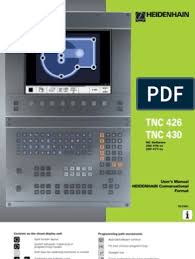 Cop terminal box cover ⁿ/ₐ. Heidenhain 426 430 Tnc Manual 2001 Computer Keyboard Numerical Control