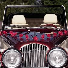 Autodeko Hochzeit Blumen Girlande 3 St Rot Autodeko Hochzeit Blumen Girlande Autodeko