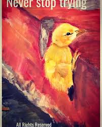 Never Give Up Art Painting Never Give Up