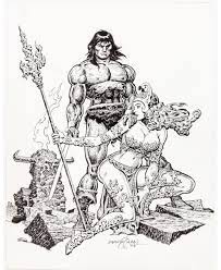 Conan the unconquered colors by fablebound on deviantart. Conan The Barbarian Illustration 2005 Ernie Chan In Roland Benton S Ernie Chan Comic Art Gallery Room