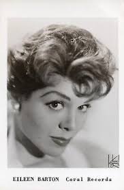 Eileen Barton Real Photo RPPC Postcard 1950's Singer Coral Records Promo  Actress