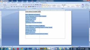 Job opportunities can arise unexpectedly. How To Create A Resume Cv For Job Application In Ms Word Youtube