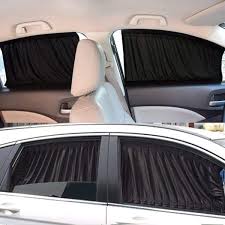 Car Magnetic Sunshade 2pcs 70 50cm Auto Rear Valance Uv Sunshade Drape Visor Car Side Window Curtain Black 50l 19 68 X18 5 Aurora Finds In 2020 Car Window Curtains Window Sun Shades Car Interior
