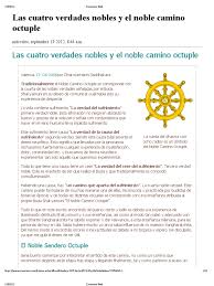 Elija un libro original interesante. 4 Nobles Verdades Cuatro Nobles Verdades Noble Octuple Sendero