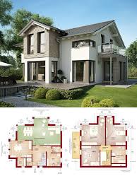Einfamilienhaus Modern Mit Satteldach Architektur Und Erker Anbau Grundriss Haus Evolution 154 V5 Bien Zenker Fertig Architektur Hausbau Grundriss Haus Plane