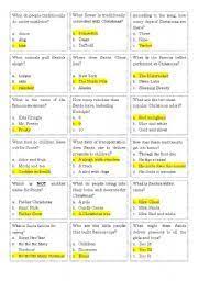 Lots of moms and dads believe that free printable questionnaires are crucial for their children to discover how to … Christmas Trivia Game 1 Esl Worksheet By Ccsensei
