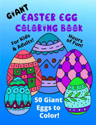 These are peanut butter and coconut cream eggs dipped in chocolate. Giant Easter Egg Coloring Book For Kids Adults 50 Giant Eggs To Color Easy Fun Color Pages Creative Coloring Books Pages For Kids Kids Purple Press 9781657162723 Amazon Com Books