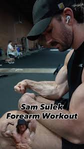 Sam Sulek Forearm Workout ↓, Only 2 movements but it’s more than enough.  Especially when you train back with lifting straps, training forearms  directly is essential. , Would you try this?, Follow for ...