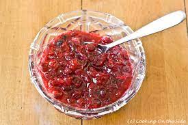 Add the cranberries and bring back to a boil. Recipe Cranberry Sauce Cooking On The Side