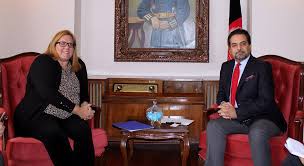 A charge d'affaires ad hoc is appointed when the sending state desires to maintain a mission lower in category than a normal embassy for an extended period either for political reasons or protocol. Us Embassy Charge D Affaires Calls On Deputy And Acting Foreign Minister Ministry Of Foreign Affairs Islamic Republic Of Afghanistan