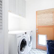 Patterned floor tiles are incredible versatile and can transform your interior design. White And Gray Diamond Pattern Laundry Room Floor Tiles Design Ideas