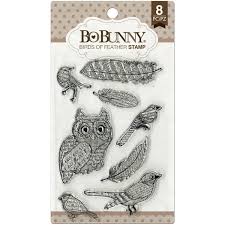 Birds Of A Feather Saying Bobunny Stamps Birds Of A Feather 12105440 Cs435 Clear Acrylic Stamps Feather Cards Bo Bunny