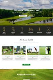 Golf Club Multipage Html Template Golf Clubs Golf Golf Websites