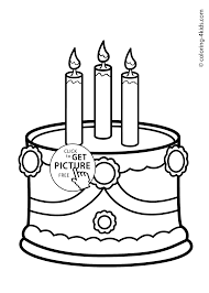 Plus, it's an easy way to celebrate each season or special holidays. Cake Birthday Party Coloring Pages 3 Years Coloring Pages For Kids