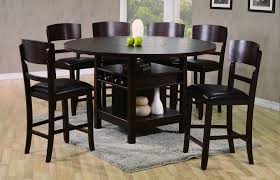 Mdf top, solid wood legs, pu cushion seat. 7 Piece Counter Height Dining Room Sets Wild Country Fine Arts