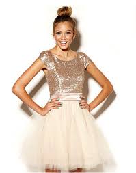 Feel Like A Princess In This Puffy Ballerina Skirt Dress With Gold Sequined Top Prince Cheap Bridesmaid Dresses Short Junior Bridesmaid Dresses Junior Dresses