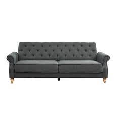 Matière naturelle et délicate, le lin habille avec élégance nos canapés, pour un salon tendance et intemporel. Bricklane Canape Chesterfield Droit Convertible 3 Places Tissu Effet Lin Gris Anthracite Vintage L 218 X P 83 Cm Achat Vente Clic Clac Soldes Sur Cdiscount Des Le 20 Janvier Cdiscount