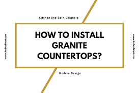 Official guide to granite countertops colors, types, buying granite, prices, patterns, sealing, cleaning, cost of installation and hiring the best fabricator. How To Install Granite Countertops Detailed Guide 2020