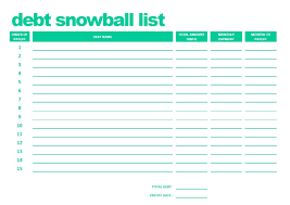 free debt reduction spreadsheet uk printable snowball for