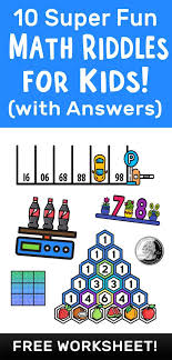 These puzzles are fun activities for children and cover several math topics in the grades earlier mentioned. 10 Super Fun Math Riddles For Kids Ages 10 With Answers Mashup Math Math Riddles Fun Math Maths Puzzles