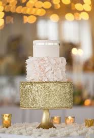 Glamorous Rose Gold 21st Birthday Cakes Top 22 Glittery Gold Wedding Cakes For 2016 Trends Elegantweddinginvites Com Blog Pink Wedding Cake Gold Wedding Cake Extravagant Wedding