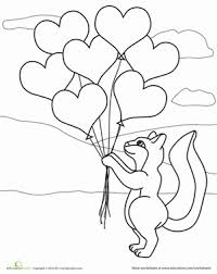 Free printable valentines day coloring pages: Preschool Valentine S Day Worksheets Free Printables Education Com